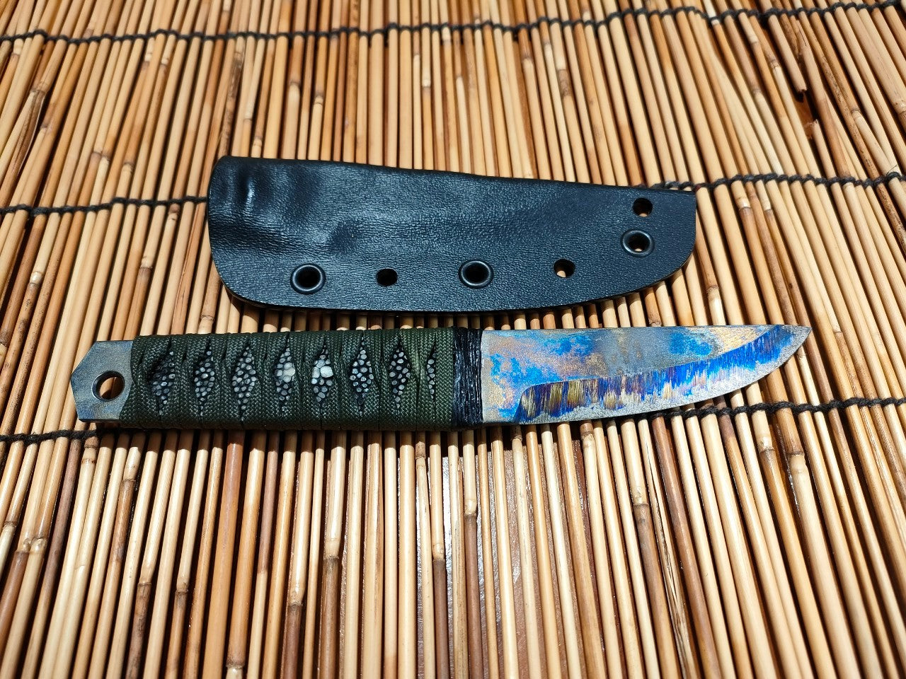 Carbidized Edge Single Bevel Pocket Knife