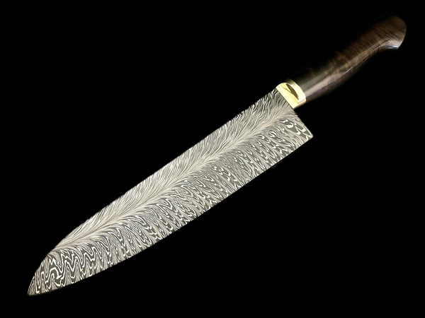 Vijin Feather Damascus Chef Knife
