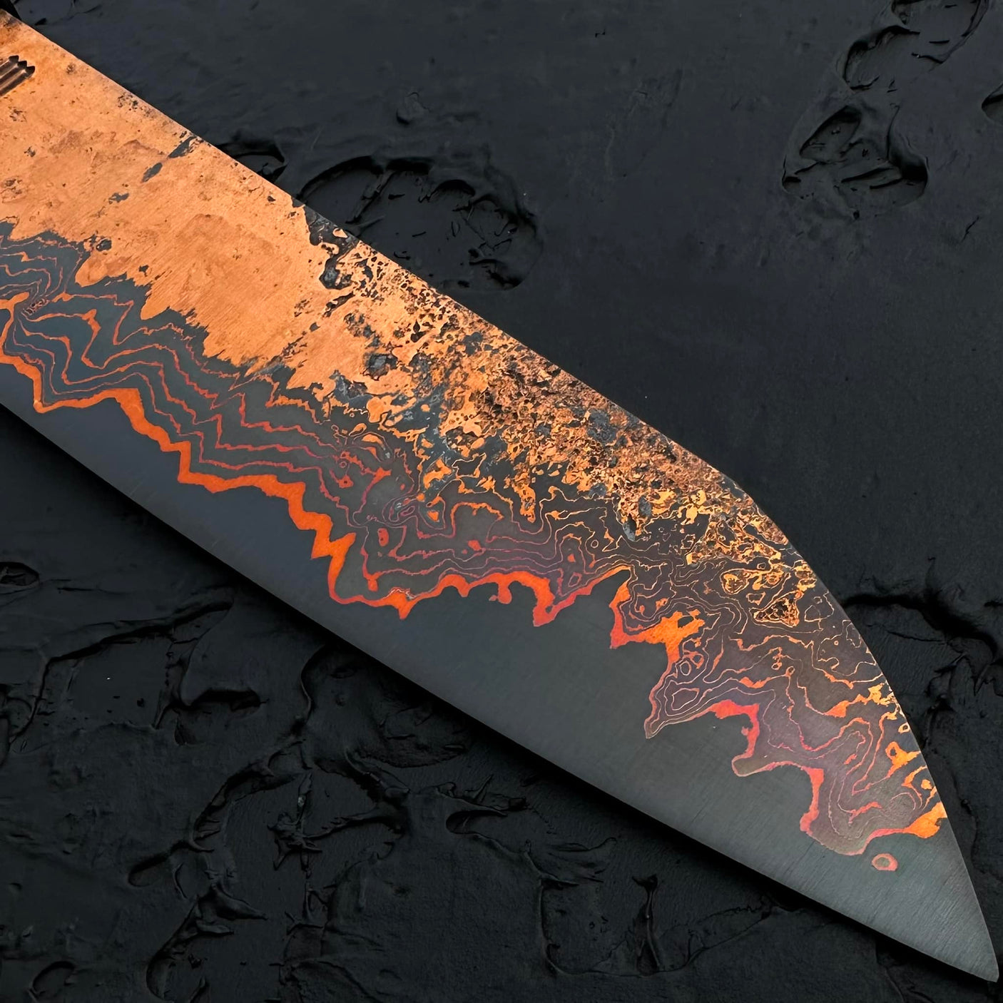 Wanchana Cu-Mai Gyuto Volcanic Chef Knife