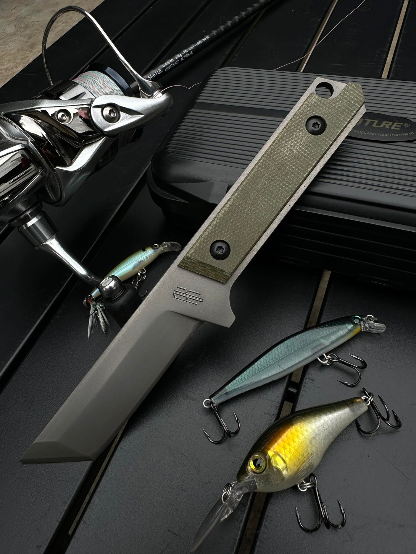 AK Tactical Tanto Green Micarta