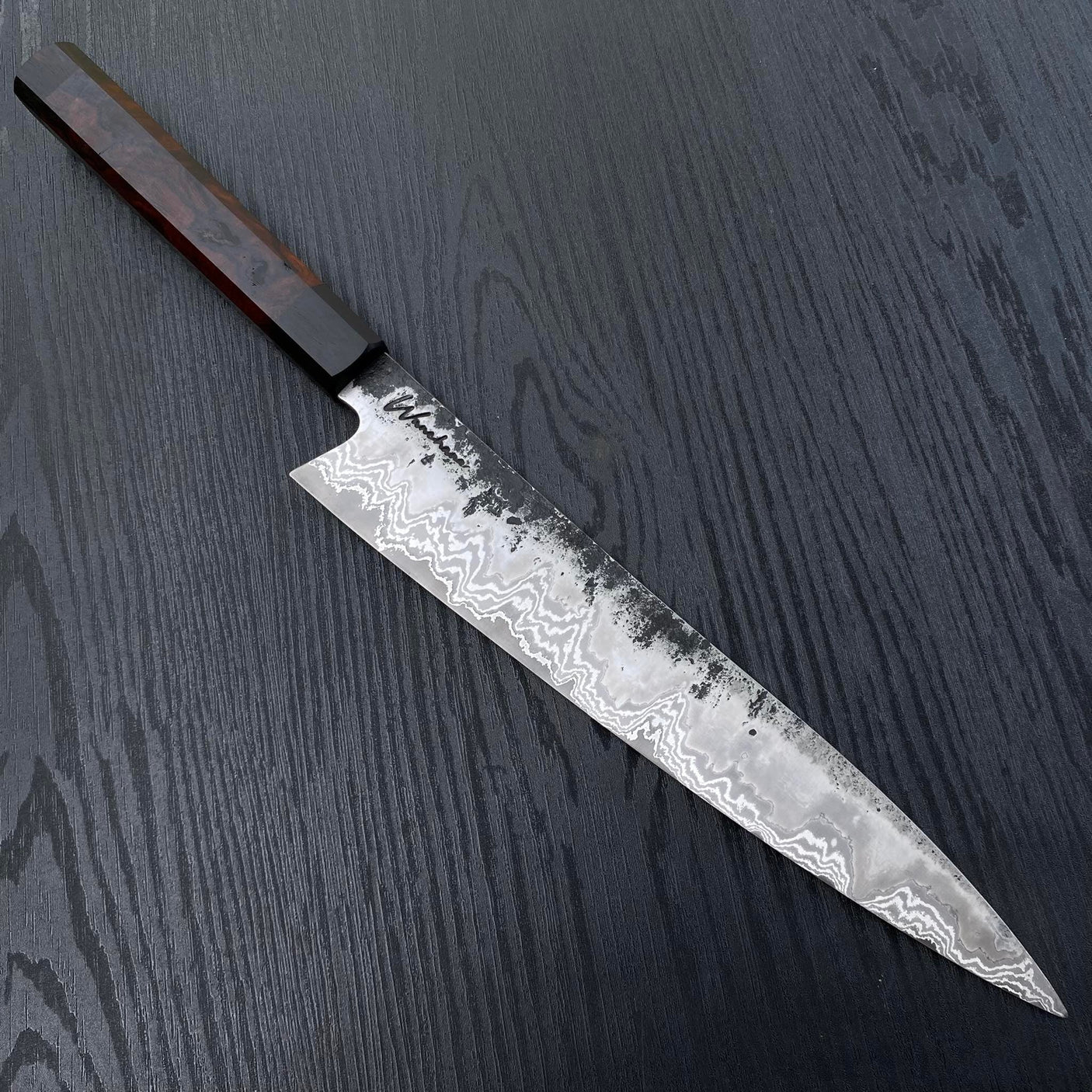 Wanchana Sujihiki Damascus 16-Layer Chef Knife