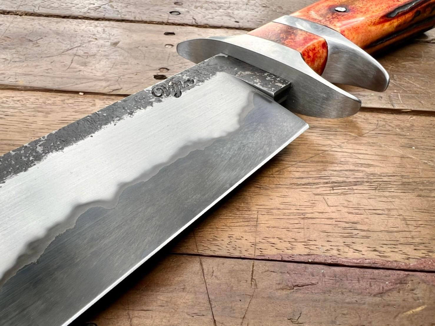 Vijin San Mai Hunting Bowie with Subhilt