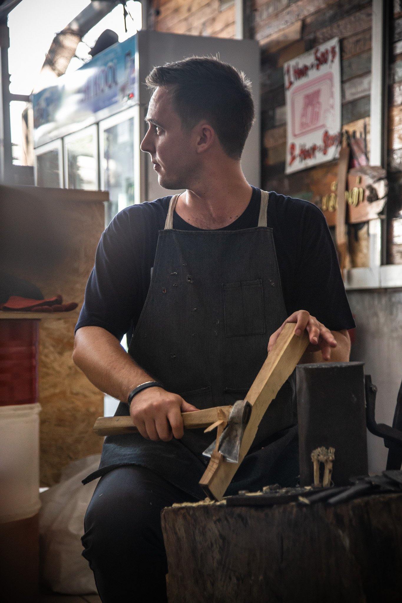 Forge An Axe: Bangkok Axe Making Class Hand Forged Knives - Blacksmith Handmade Axes, Siam Blades Old Block Blades