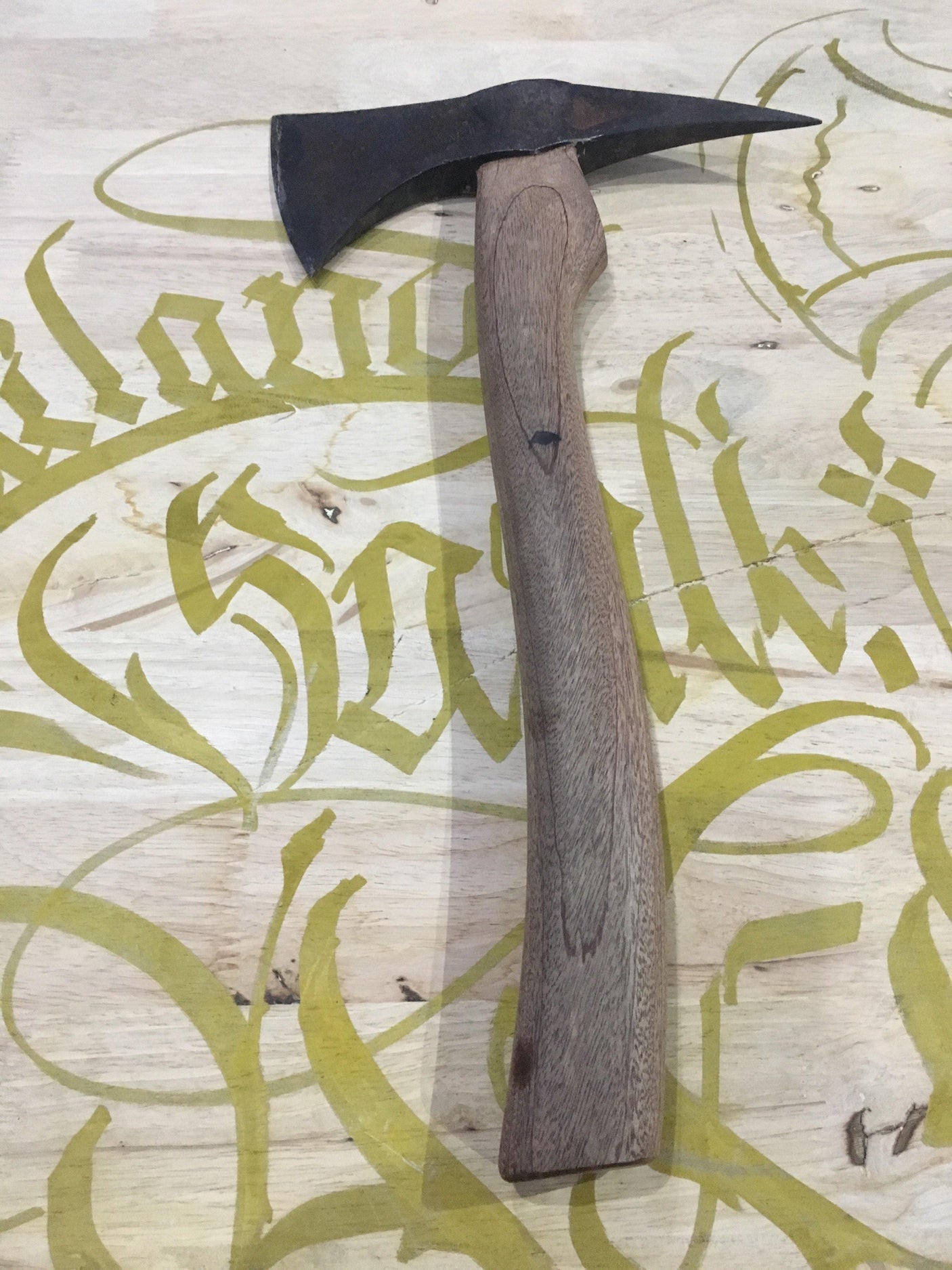 "Harm's Way" Spike Axe Hand Forged Knives - Blacksmith Handmade Axes, Siam Blades Old Block Blades