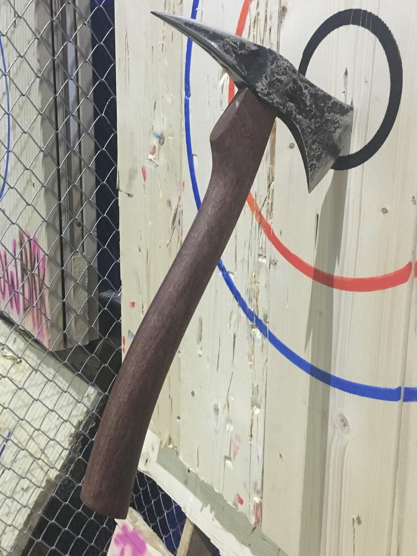 "Harm's Way" Spike Axe Hand Forged Knives - Blacksmith Handmade Axes, Siam Blades Old Block Blades