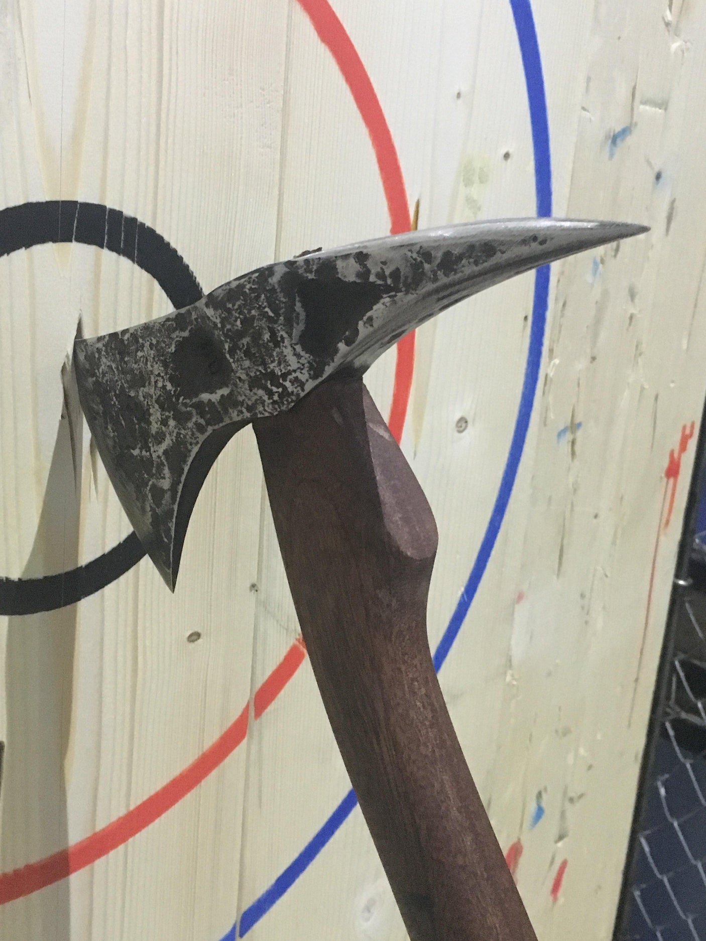 "Harm's Way" Spike Axe Hand Forged Knives - Blacksmith Handmade Axes, Siam Blades Old Block Blades