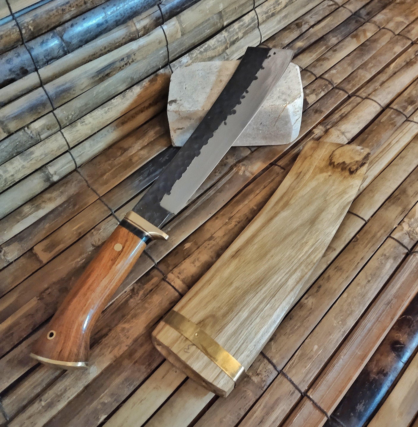 Competition Chopper Knife - Mastersmith Ajarn Kor Neeow (Bunthun Sitthipaisan) - Siam Blades