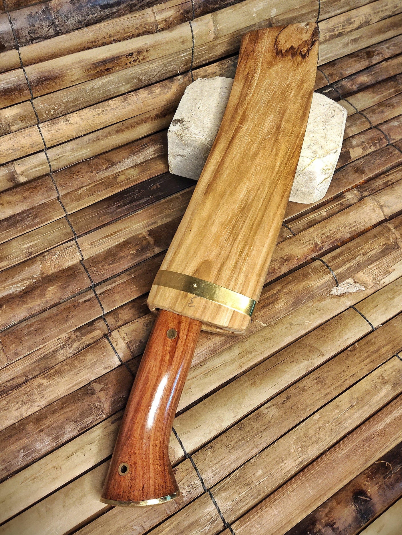 Competition Chopper Knife - Mastersmith Ajarn Kor Neeow (Bunthun Sitthipaisan) - Siam Blades