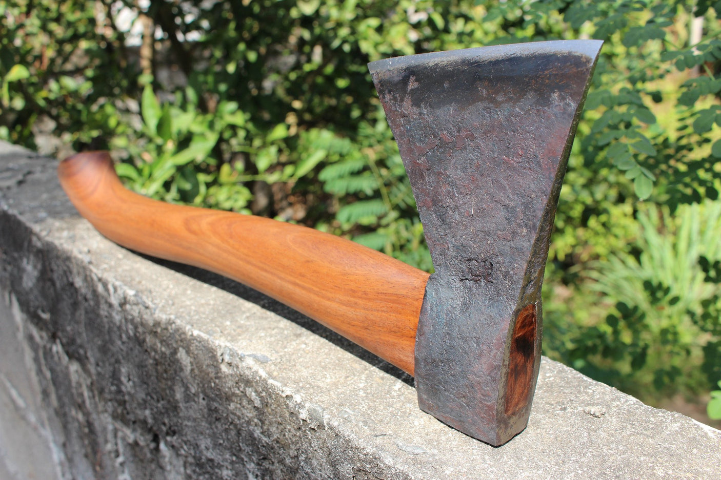 Thai Forged Camping Axe Hand Forged Knives - Blacksmith Handmade Axes, Siam Blades Old Block Blades