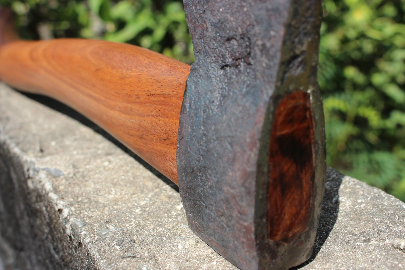 Thai Forged Camping Axe Hand Forged Knives - Blacksmith Handmade Axes, Siam Blades Old Block Blades