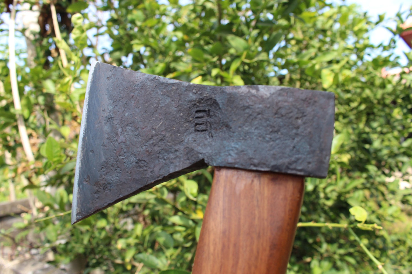 Thai Forged Camping Axe Hand Forged Knives - Blacksmith Handmade Axes, Siam Blades Old Block Blades