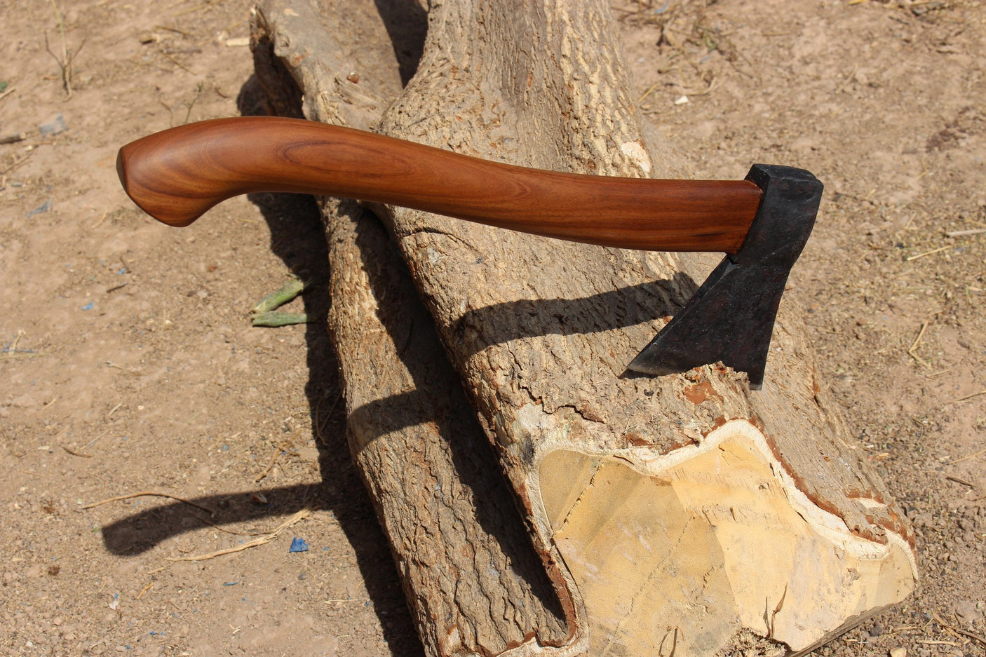 Thai Forged Camping Axe Hand Forged Knives - Blacksmith Handmade Axes, Siam Blades Old Block Blades