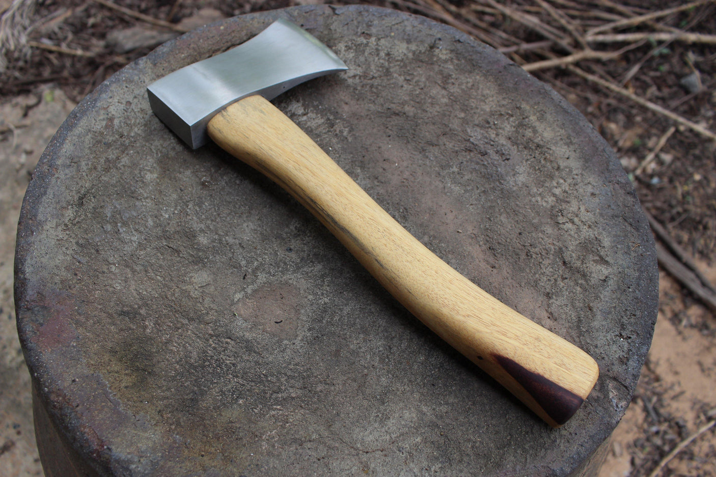 Hand Forged League Throwing Axe Hand Forged Knives - Blacksmith Handmade Axes, Siam Blades Old Block Blades
