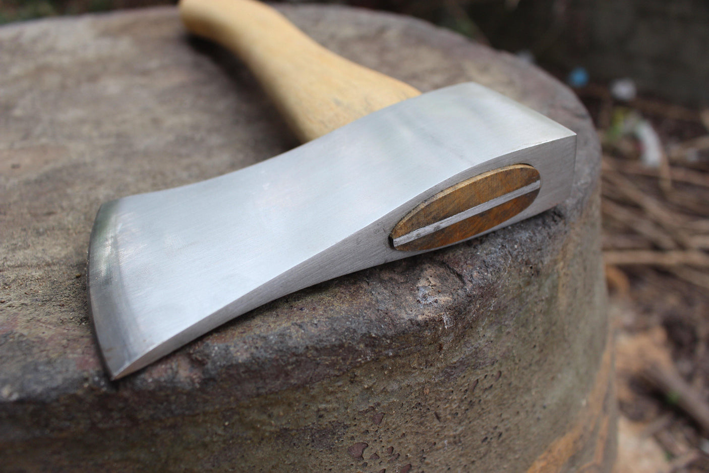 Hand Forged League Throwing Axe Hand Forged Knives - Blacksmith Handmade Axes, Siam Blades Old Block Blades