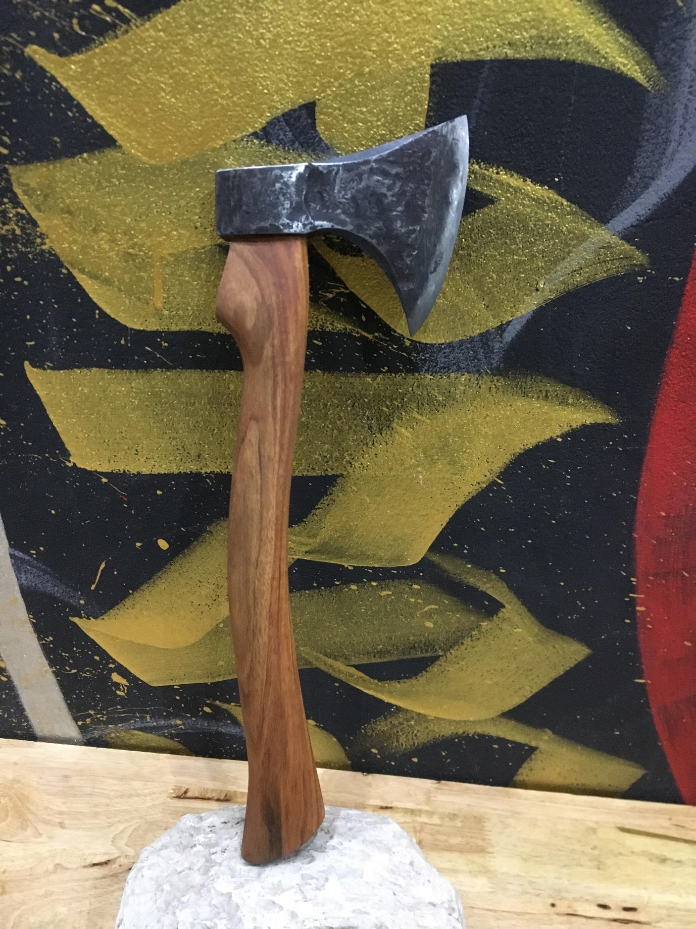 Bushcraft Woodsman Axe Hand Forged Knives - Blacksmith Handmade Axes, Siam Blades Old Block Blades
