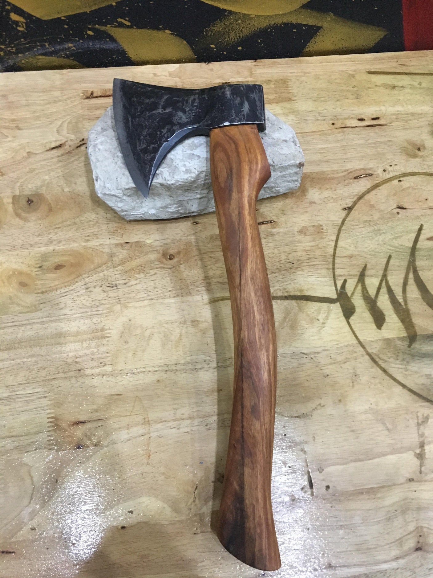 Bushcraft Woodsman Axe Hand Forged Knives - Blacksmith Handmade Axes, Siam Blades Old Block Blades