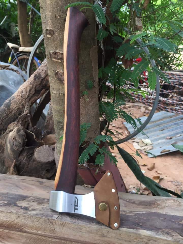 "Thailand Designed" Jungle Axe Hand Forged Knives - Blacksmith Handmade Axes, Siam Blades Old Block Blades