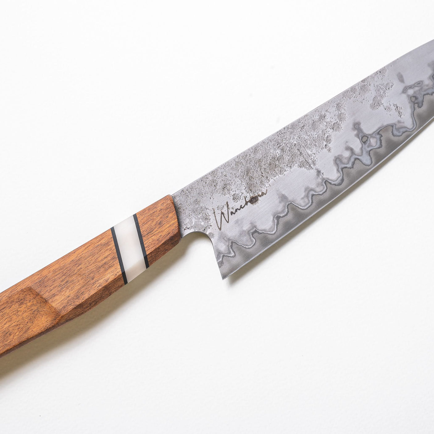 Wanchana Sanmai Chef Knife 210mm Tabak Wood