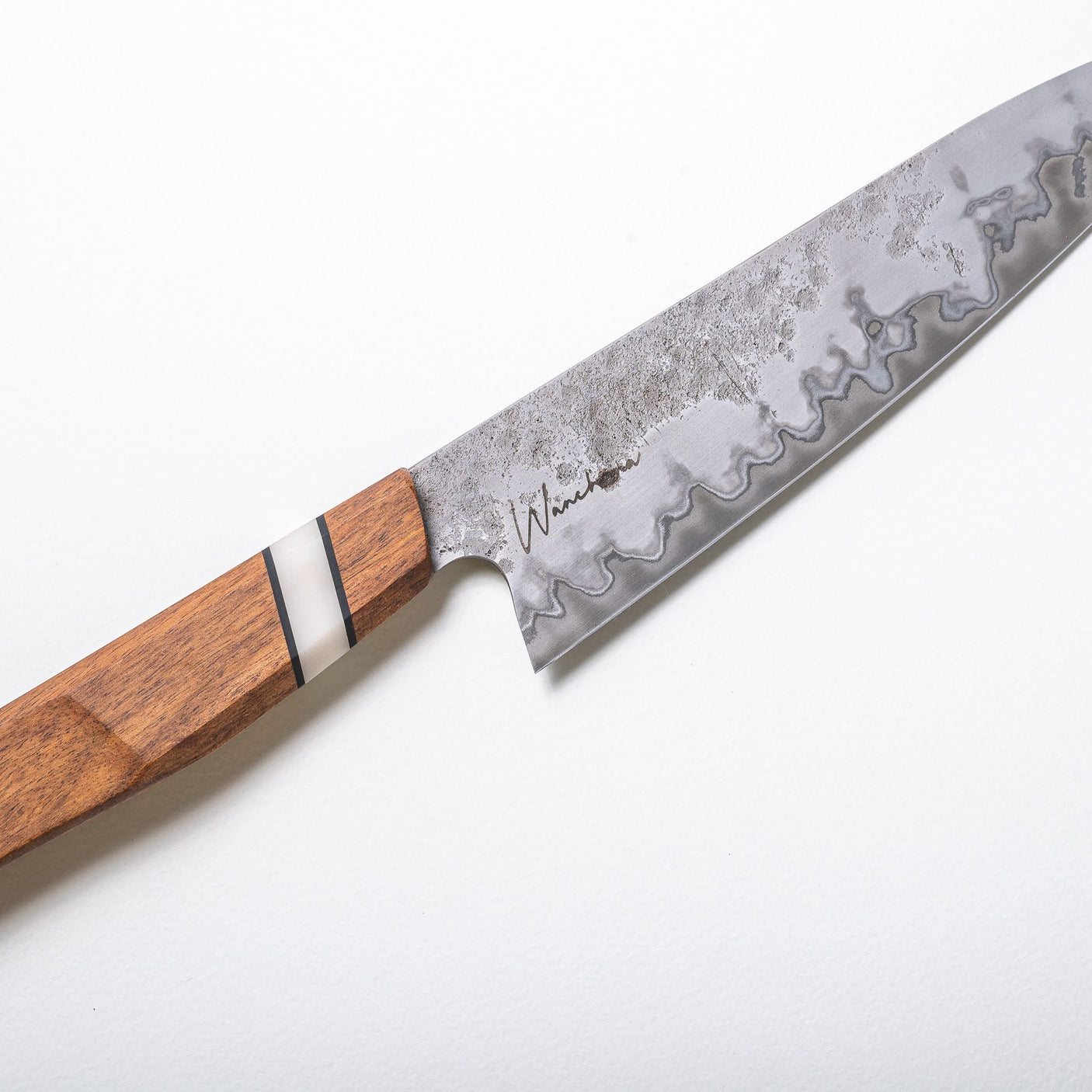 Wanchana Sanmai Chef Knife 210mm Tabak Wood
