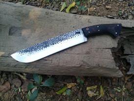 Hand Forged Competition Chopper, Bushcraft Hunting Knife, Large Camping Knife, Camp Knife, Handmade Knives, Hand Forged Knife, EDC Knives Hand Forged Knives - Blacksmith Handmade Axes, Siam Blades Old Block Blades