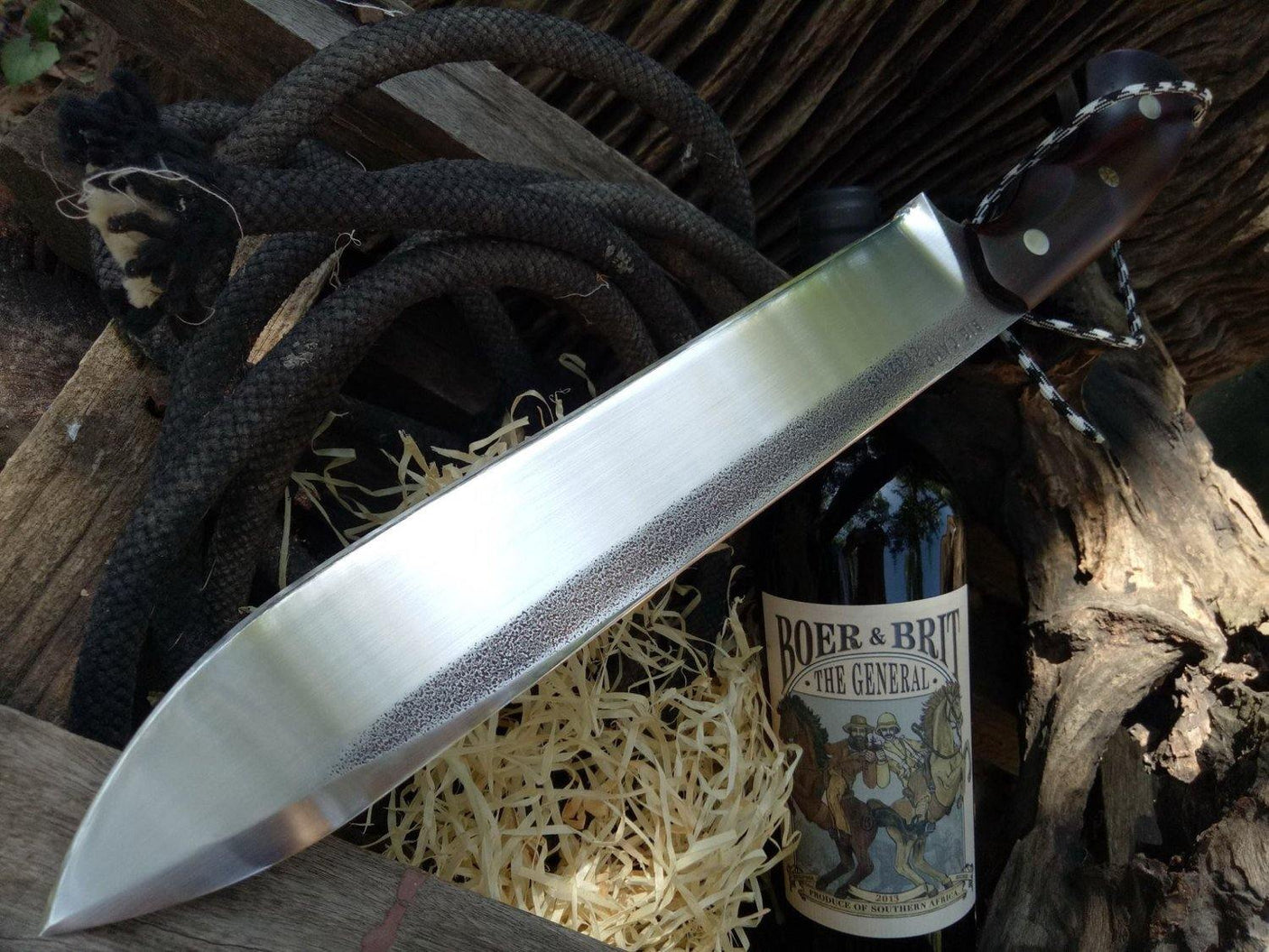 BIG CAMP Competition Chopper Hand Forged Knives - Blacksmith Handmade Axes, Siam Blades Old Block Blades