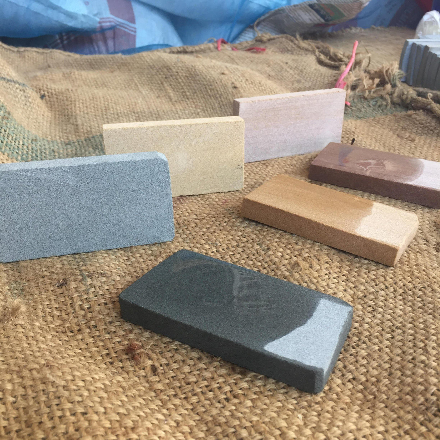 Natural Sharpening Whetstones, Binsui Whetstones, Unique Business Cards, Thai Sharpening Wetstones, High Grit Axe Puck, Axe Sharp Stone EDC Hand Forged Knives - Blacksmith Handmade Axes, Siam Blades Old Block Blades