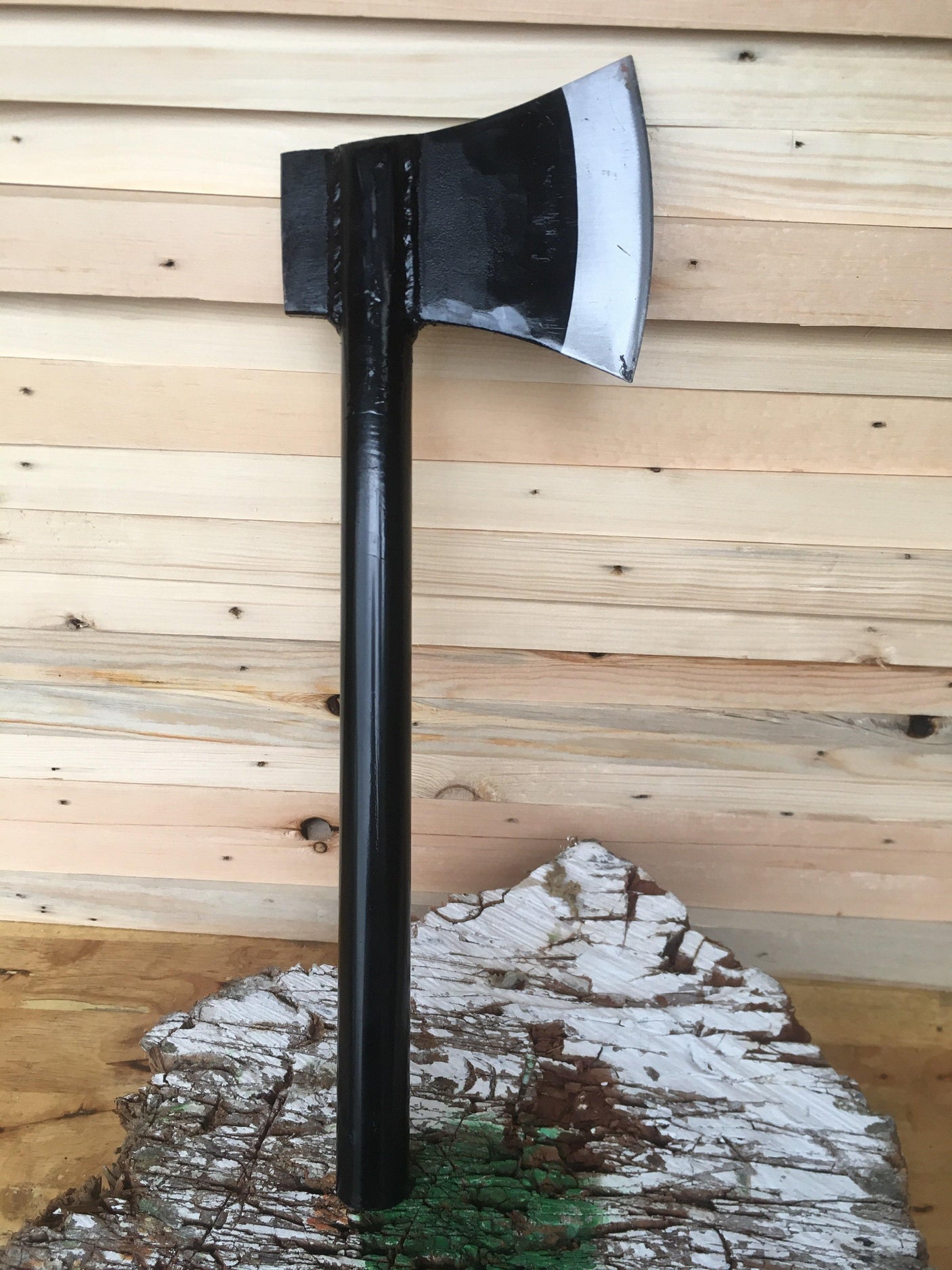 Ironclad Siam Throwing Axe Hand Forged Knives - Blacksmith Handmade Axes, Siam Blades Old Block Blades