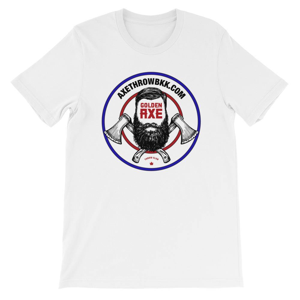 AXETHROWBKK.COM T-Shirt Hand Forged Knives - Blacksmith Handmade Axes, Siam Blades Old Block Blades