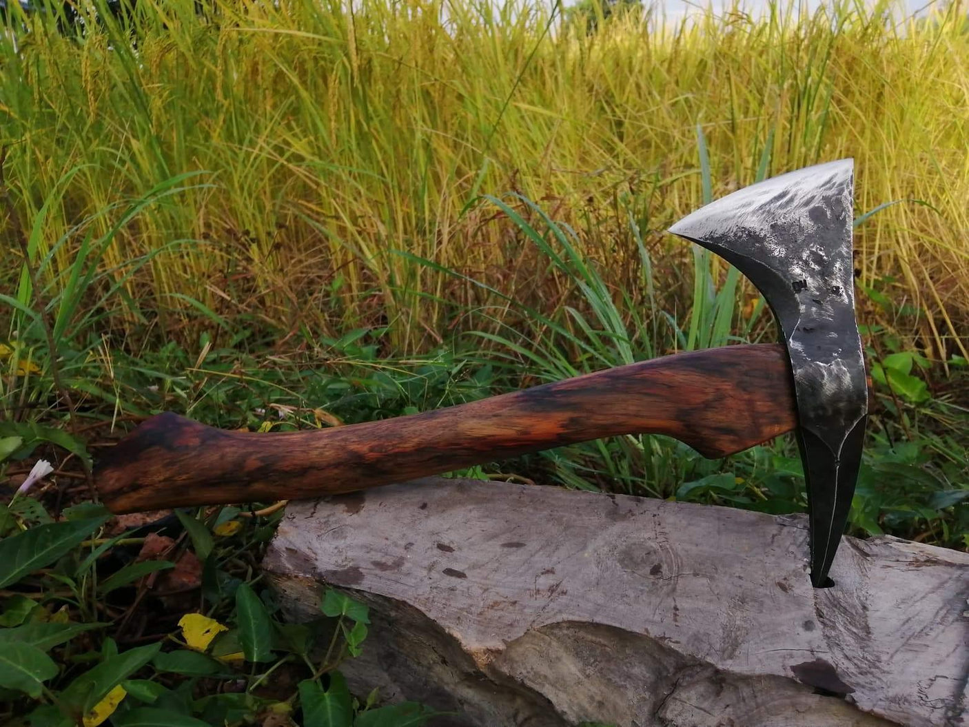 Hand Forged Spike Axe "Harm's Way" - Siam Blades
