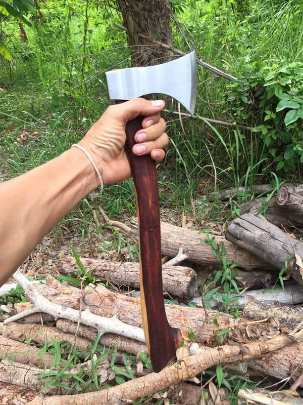 "Thailand Designed" Jungle Axe Hand Forged Knives - Blacksmith Handmade Axes, Siam Blades  Old Block Blades 