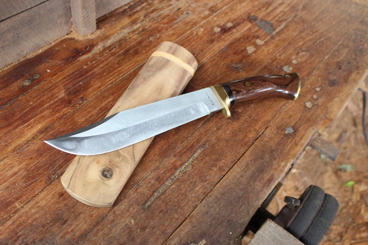 Traditional Bowie Knife, Bowie Hunting Knife, Large Bowie Knife - Handmade Camping Knives, Classic Bowie Knives, Hand Forged Bowie Knife EDC
