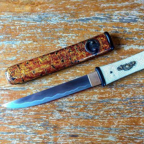 Japanese Golden Leaf Tanto - Siam Blades