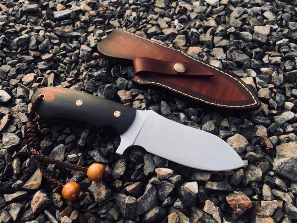 Ebony Wood Camp Knife - Siam Blades