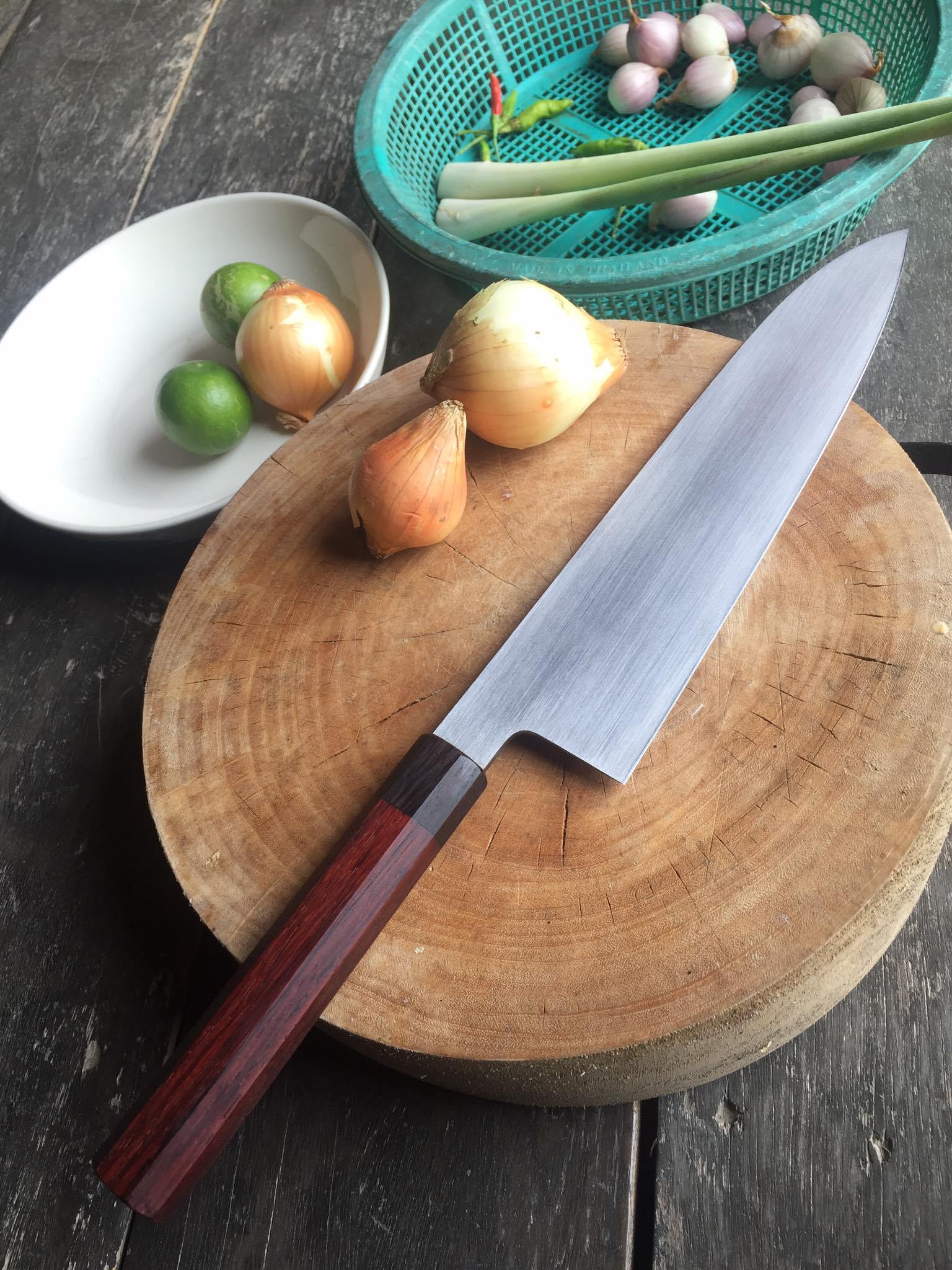 Vijin Custom Knives in Thailand, Handmade Japanese style Chef Knife – Siam  Blades