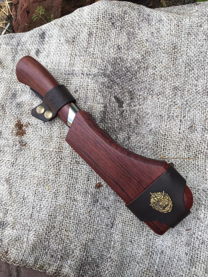 Engraved Thai Rounded Spine blade Hand Forged Knives - Blacksmith Handmade Axes, Siam Blades  Old Block Blades 