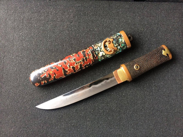 Japanese Aikuchi Tanto Hand Forged Knives - Blacksmith Handmade Axes, Siam Blades  Old Block Blades 