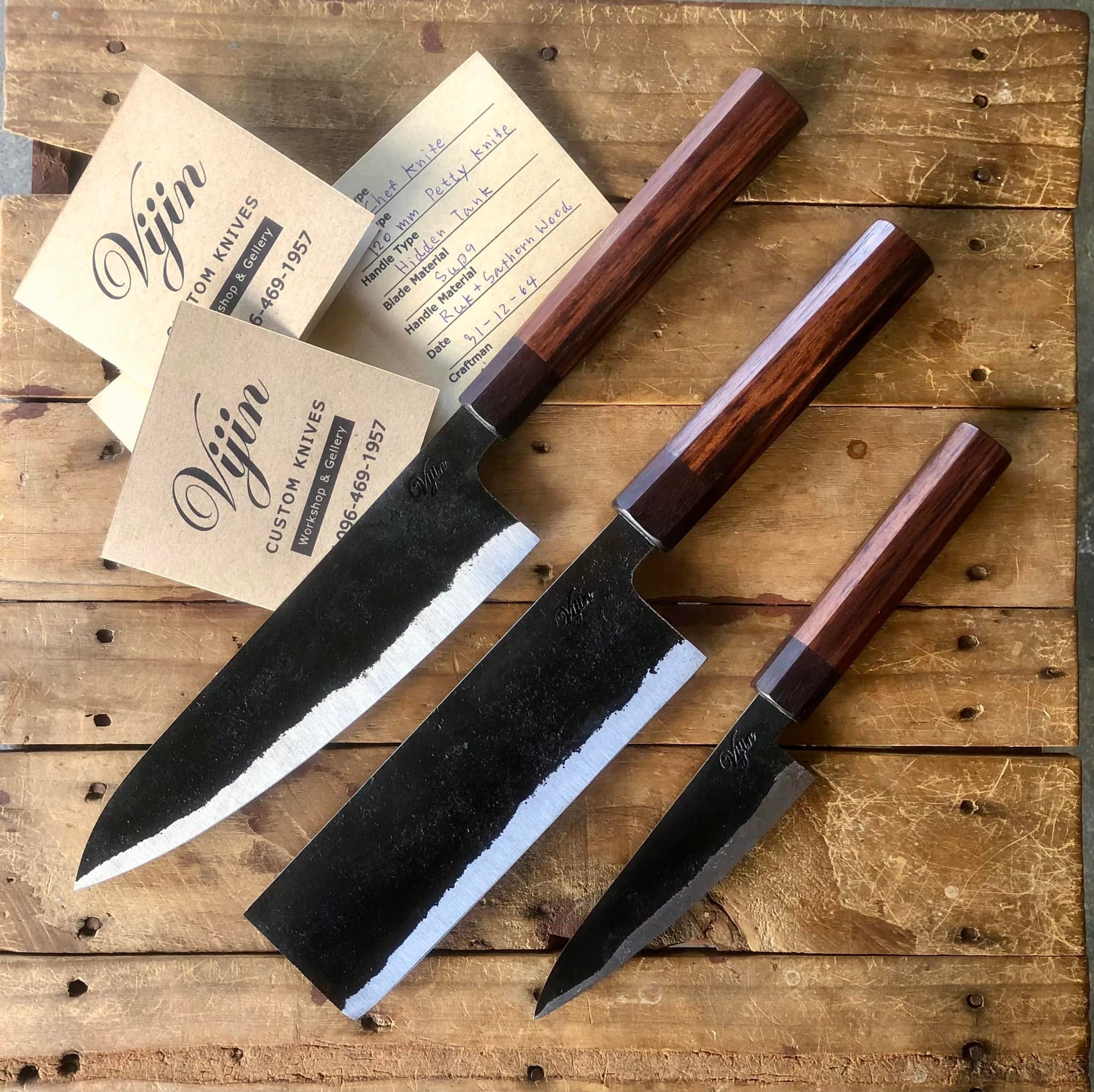 Handmade Japanese Knife Set