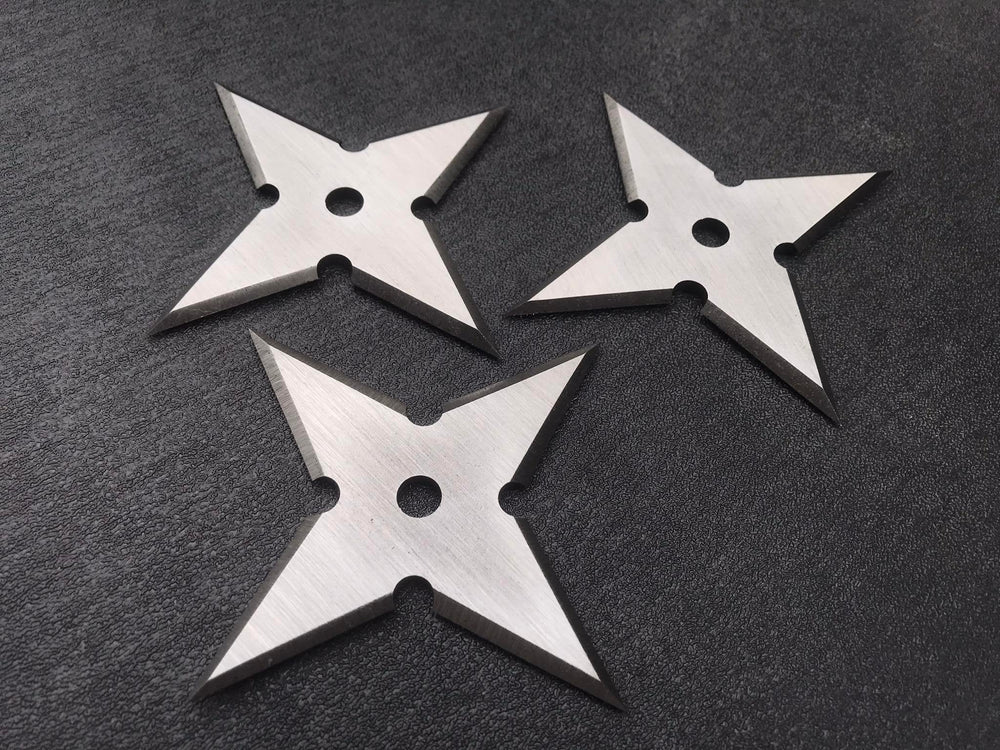 Set of 3 Shuriken Throwing Ninja Stars