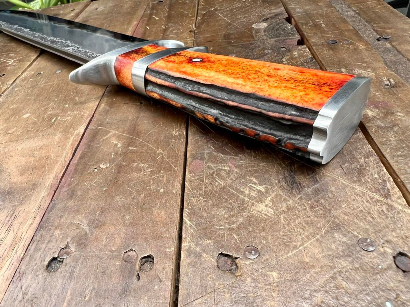 Vijin San Mai Hunting Bowie with Subhilt