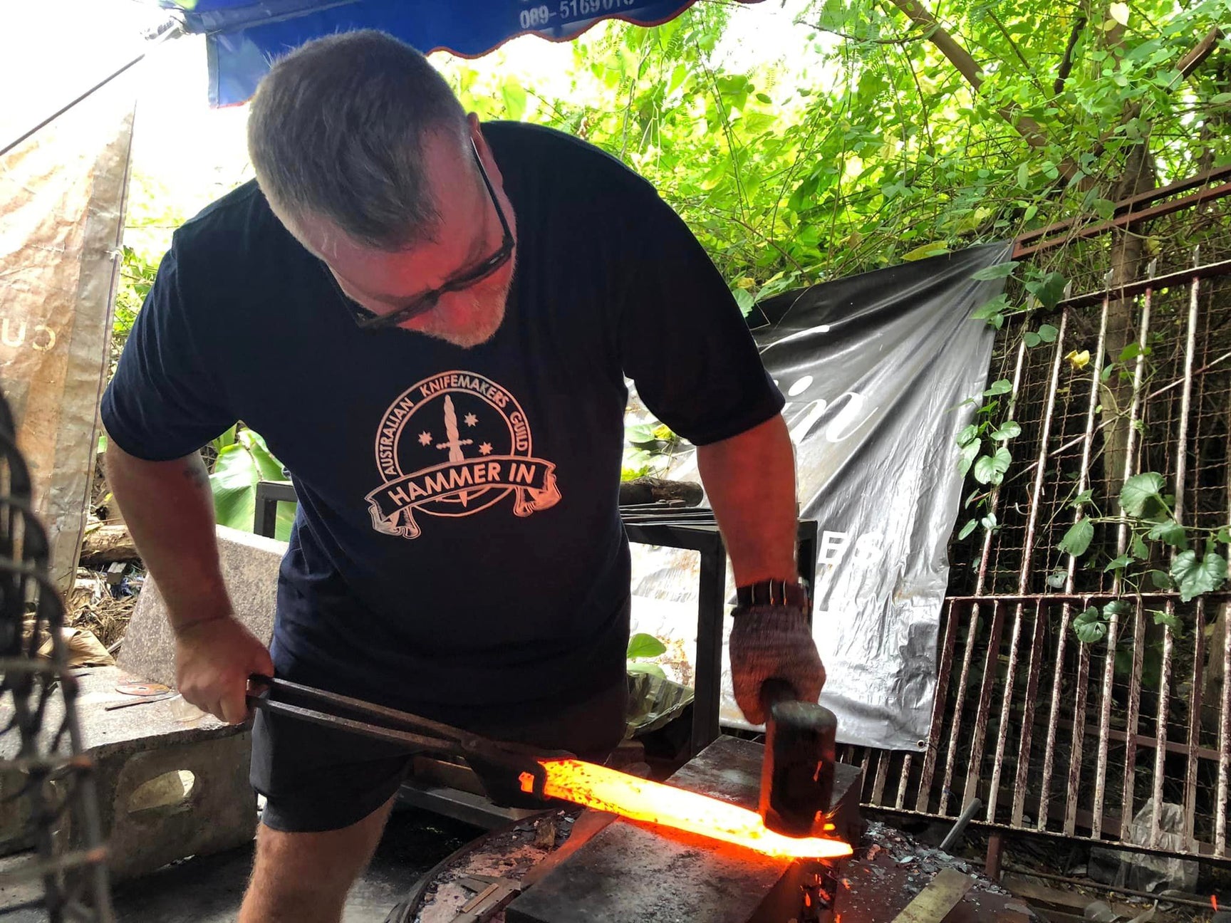 Bangkok Chef Knife Making Class, Chef Knife Blacksmith Class Thailand