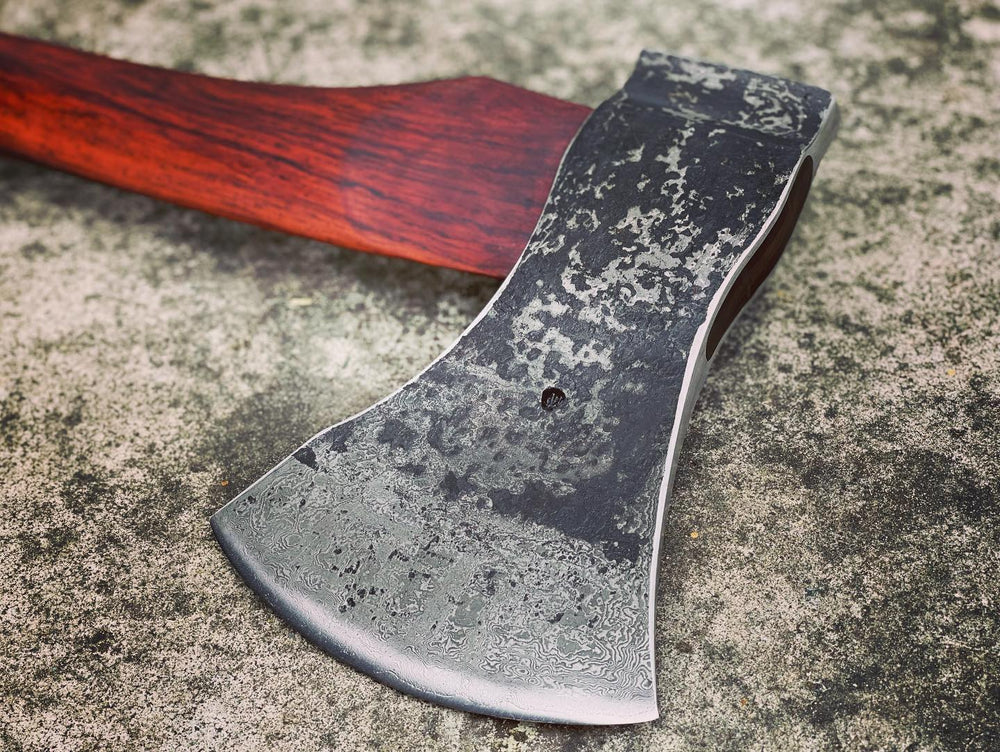 183 Layer Damascus Fighting Axe