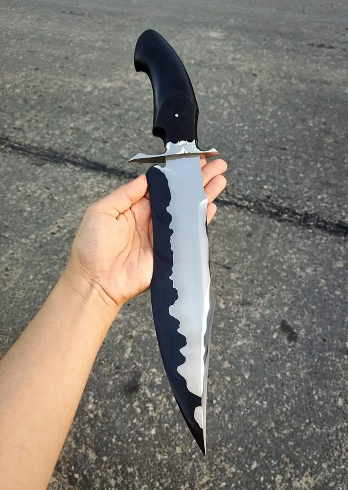 Stainless Steel Guard Stingray San Mai Bowie