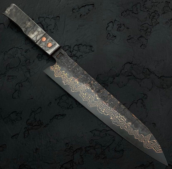 Wanchana 27-layer Copper Damascus Gyuto Chef Knife