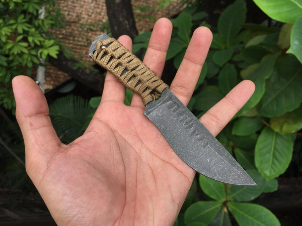 Miki Mini Tactical E-Nep Knife Hand Forged Knives - Blacksmith Handmade Axes, Siam Blades  Old Block Blades 