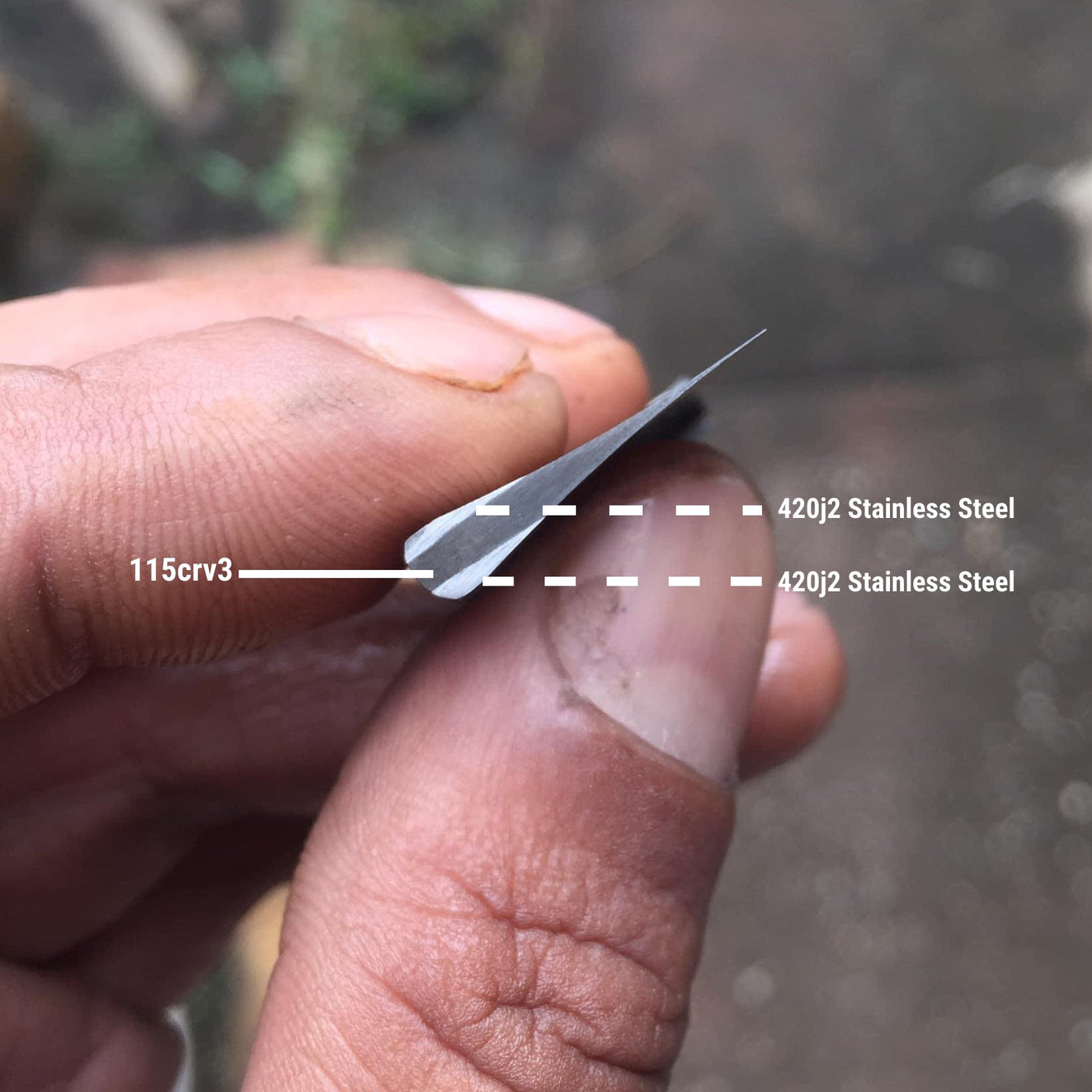 Vijin San Mai Hunting Bowie with Subhilt