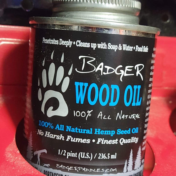 Badger Wood Oil - 100% All Natural Hemp Seed Wood Oil