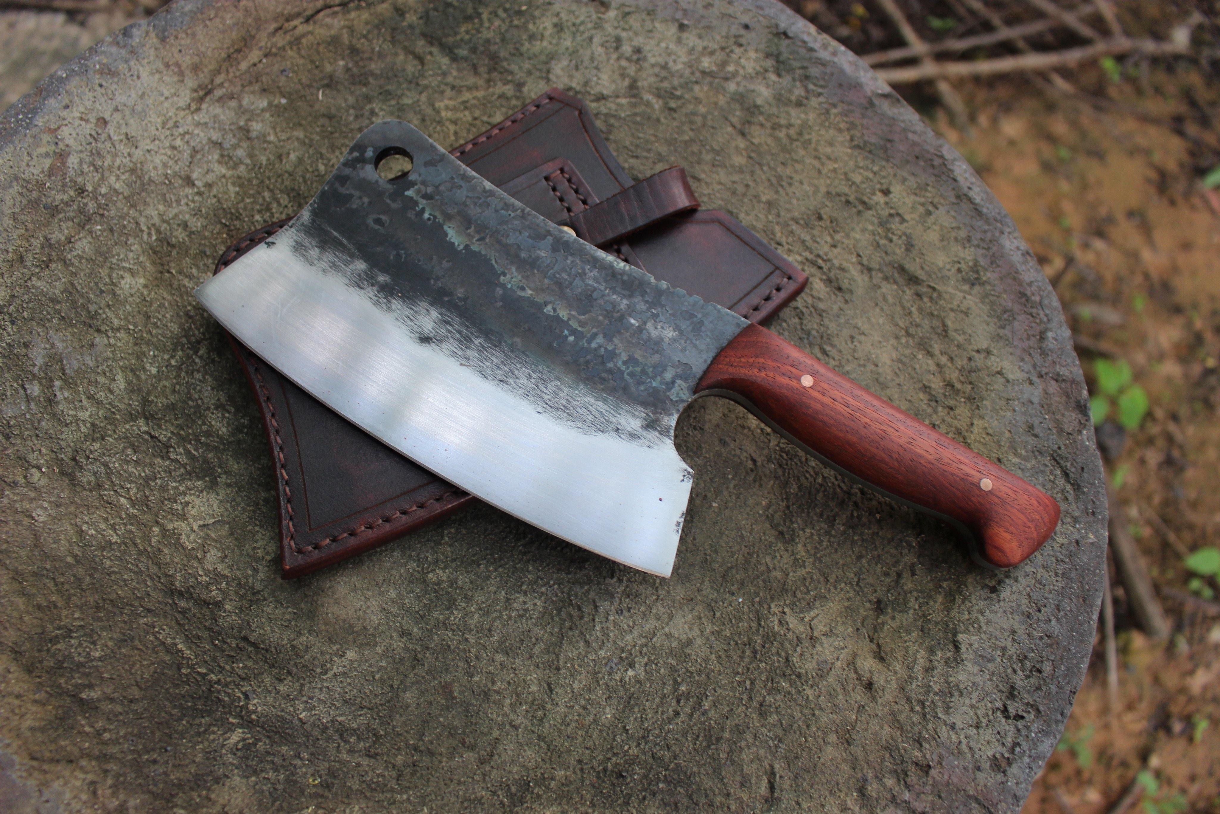 Hand Forged Cleaver Knife Set 