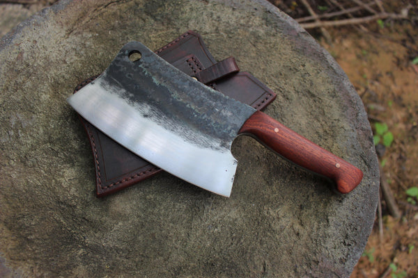 Bushcraft Field Cleaver Hand Forged Knives - Blacksmith Handmade Axes, Siam Blades  Old Block Blades 