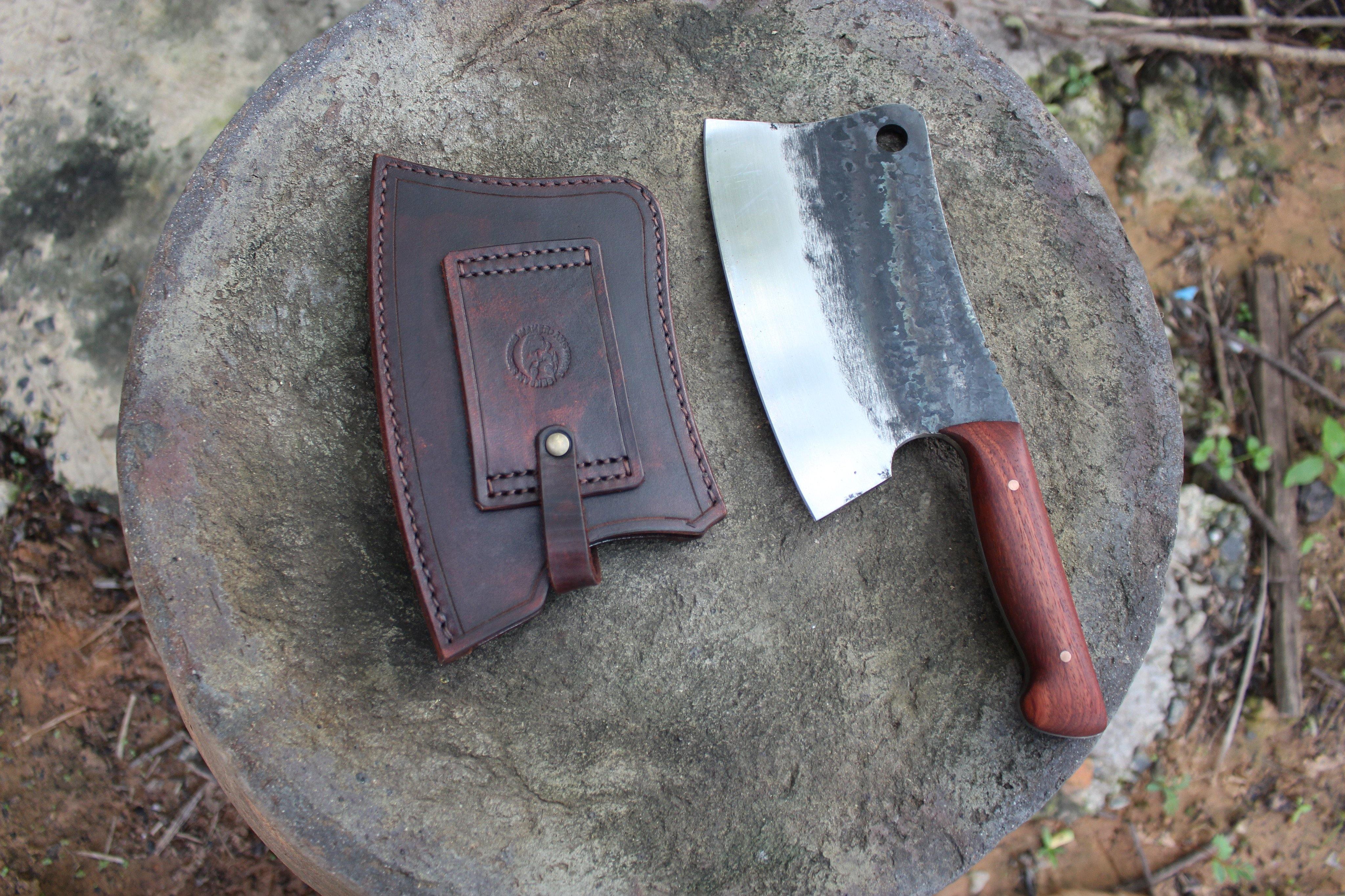 Hand Forged Cleaver Knife Set 