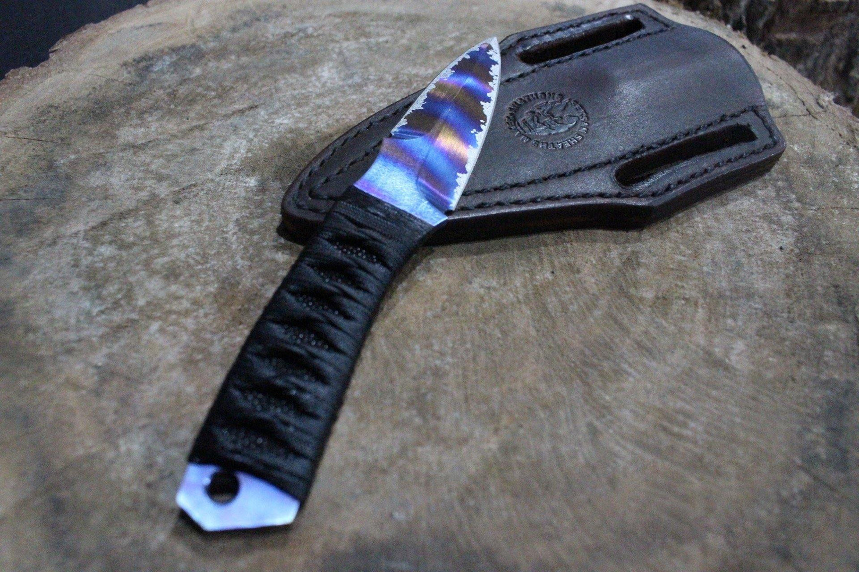 Double Edged Titanium EDC Dagger, Boot Dagger, Titanium Custom Knife ...